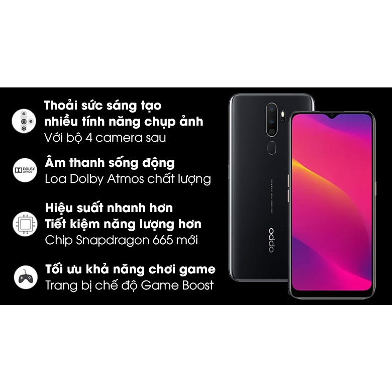 điện thoại Oppo A5 2020 ram 8G/256G Chính Hãng, pin 5000 mah, Màn 6.5inch, cày game siêu chất - BC 04