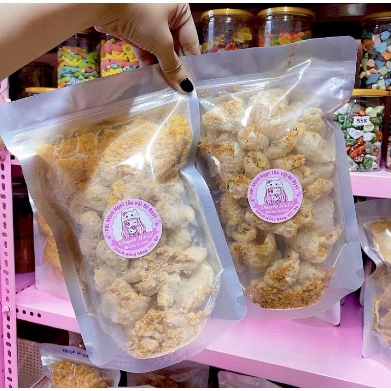 Da heo tỏi + Chà bông phômai ZIP TRUNG