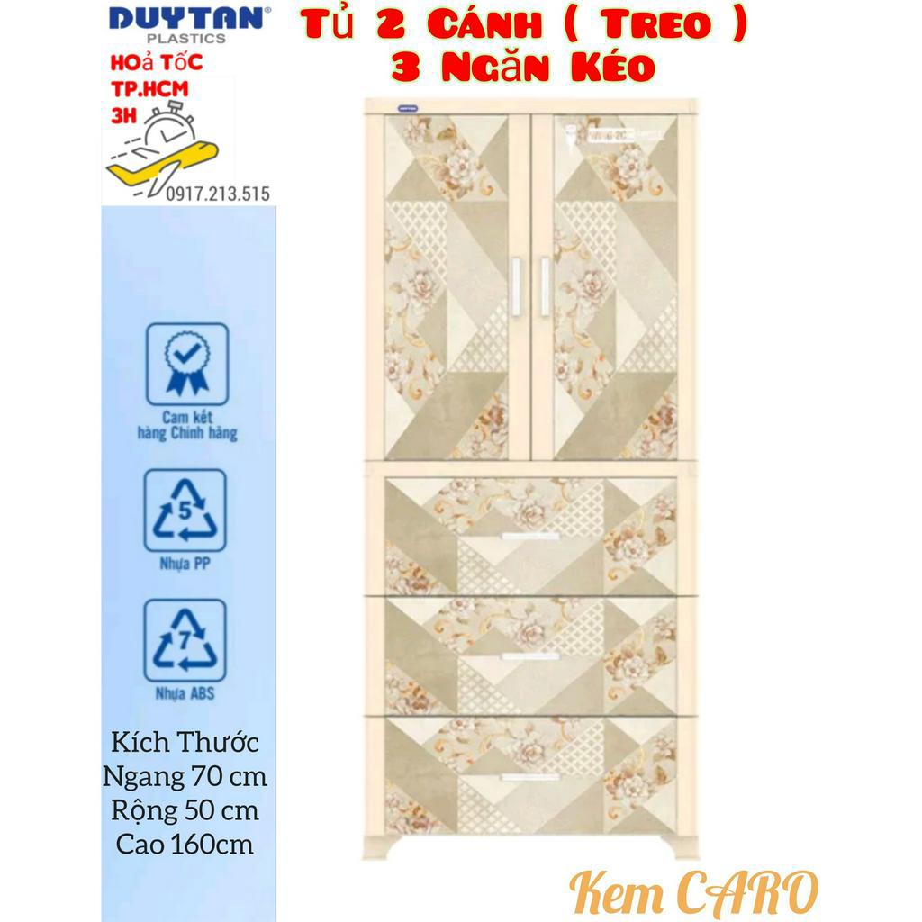 Tủ nhựa duy tân WING 2C-3N - DƯƠNG TẶNG 10 MÓC ÁO