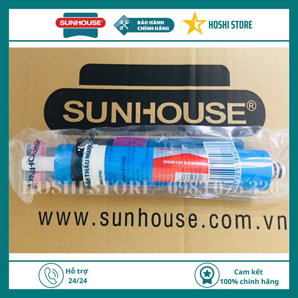 {HÀNG CHÍNH HÃNG} Lõi lọc nước RO số 4 SUNHOUSE, khử độc, kim loại nặng, tạo vị ngọt