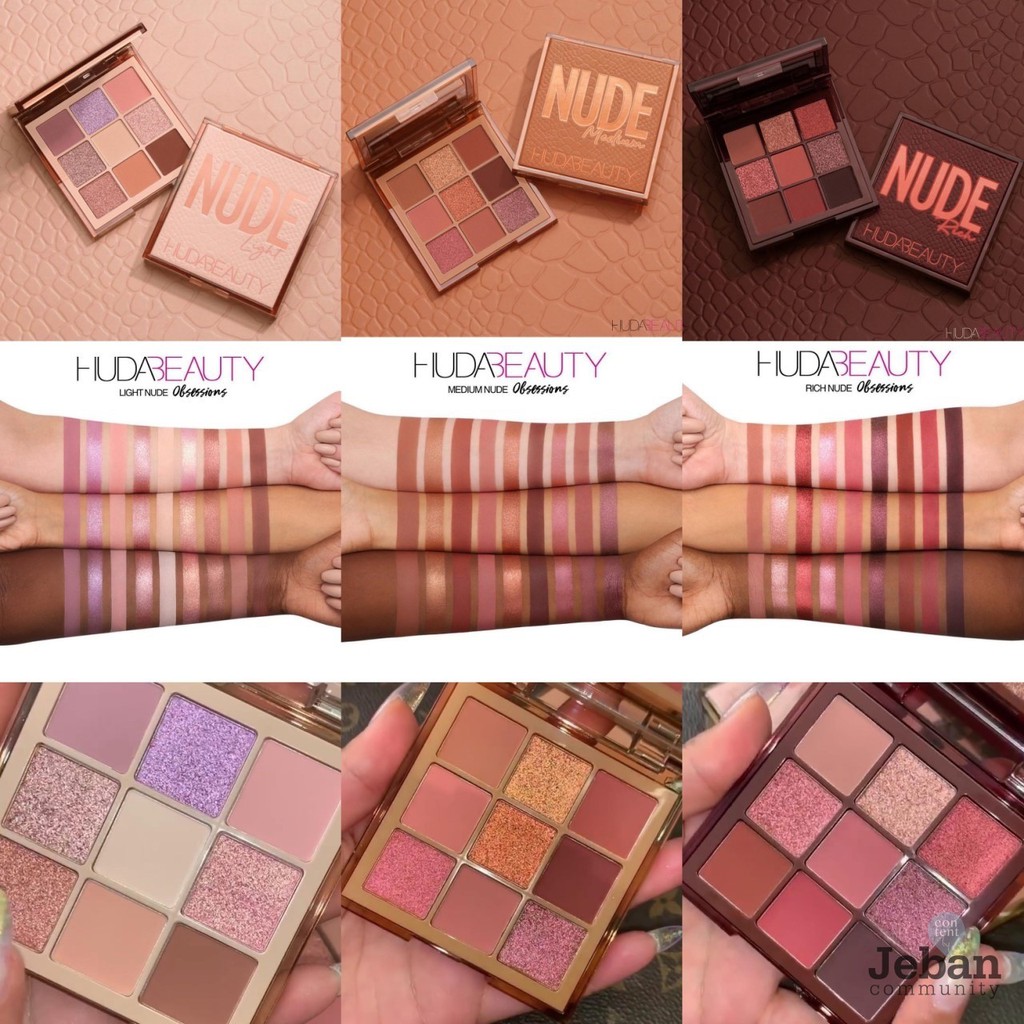 Bảng mắt Huda Beauty Nude Obsessions (Medium)