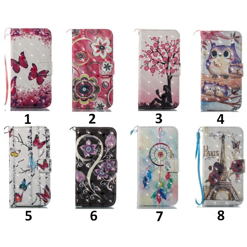 Ốp lưng thiết kế dạng gấp in hình cú mèo dễ thương cho iPhone 7 Plus 8 Plus 6 Plus 7/8/6/6S 5/5S | BigBuy360 - bigbuy360.vn