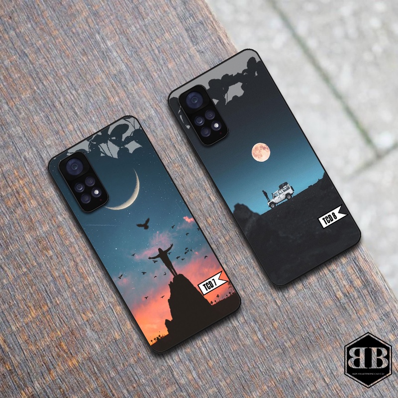 Ốp lưng kính cường lực Xiaomi Redmi Note 11 4G / Redmi Note 11S hình in theo yêu cầu
