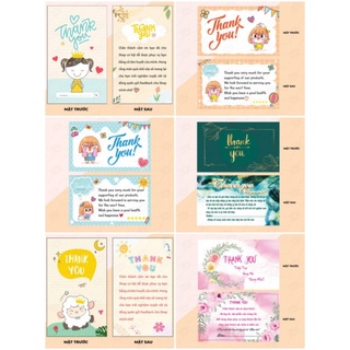 100 Phiếu Cám Ơn, Cardvisit (In 2 mặt cán màng lụa)