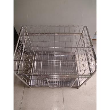 HN- Chuồng chó Inox  loại xịn  BH 12 tháng không gỉ sét có thể nuôi chó và nhốt mèo