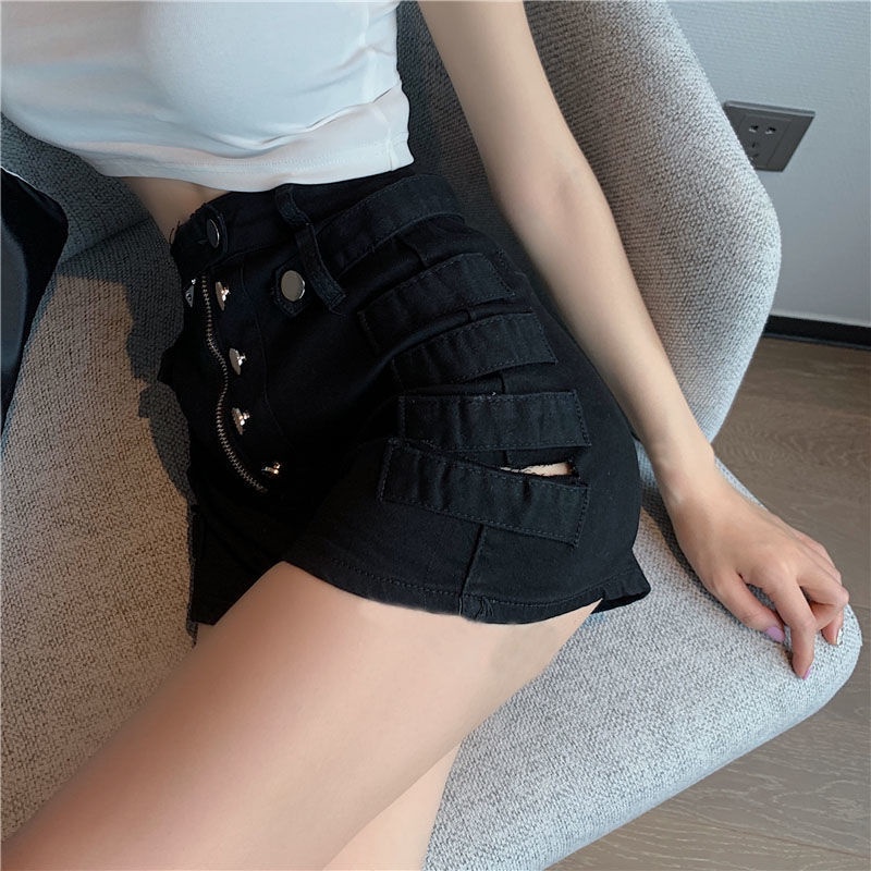 Quần Jean Rách Ống Rộng Lưng Cao Phong Cách Hàn Quốc Thời Trang 2022 Cho Nữ