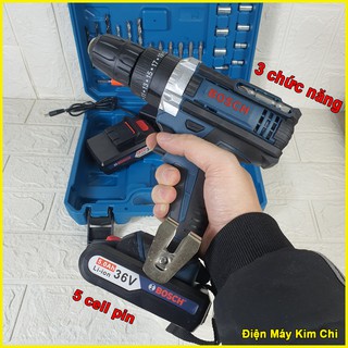 Máy khoan Bosch 36V, khoan tường bắt vít 3 chức năng