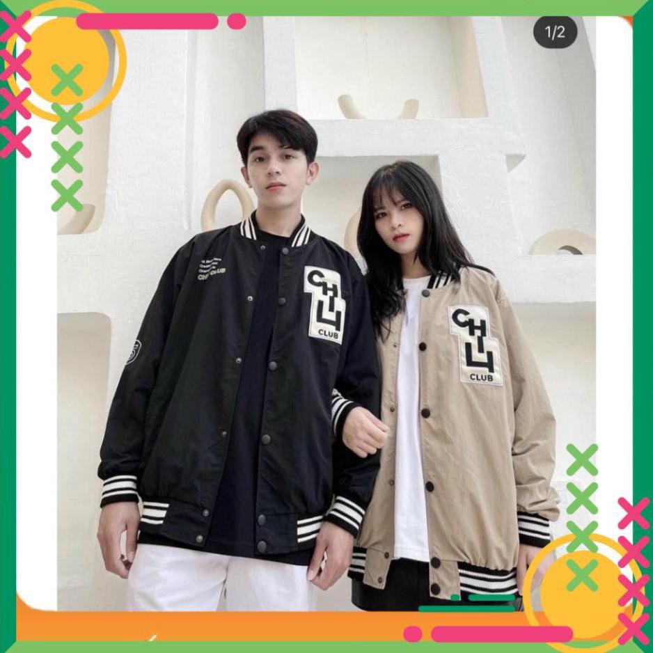 [Lên đồ là Sang] Áo Khoác  Bomber Dù Gió CHILL CLUB 5 Unisex  AS | BigBuy360 - bigbuy360.vn