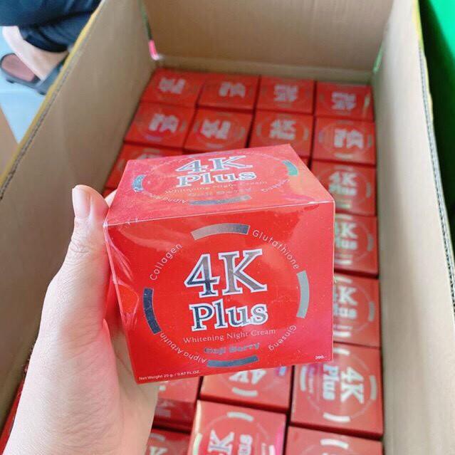Kem Dưỡng Trắng Da Giảm Mụn Ban Đêm Goji Berry 4K Plus Whitening Night Cream