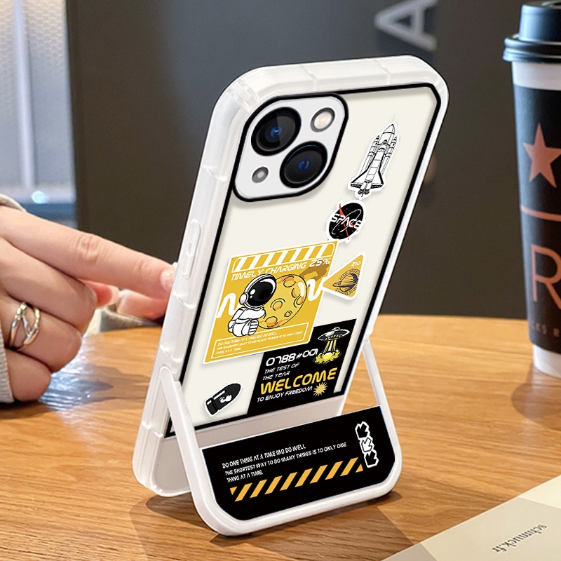Ốp Điện Thoại TPU Chống Sốc / Rơi Vỡ In Hình Phi Hành Gia Cho IPhone 13 11 12 Pro MAX 8 7 Plus 6 6S Plus X XS MAX XR SE 2020