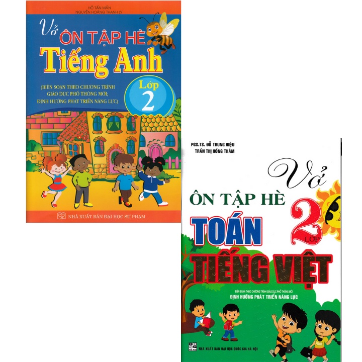 Sách - Combo Vở Ôn Tập Hè Lớp 2 - Theo Chương Trình Giáo Dục Phổ Thông Mới (Bộ 2 Cuốn) - Newshop