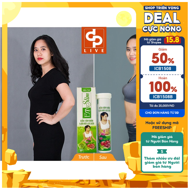 Viên sủi đốt mỡ thừa cấp tốc EO SLIM  an toàn hiệu quả detox đẹp da