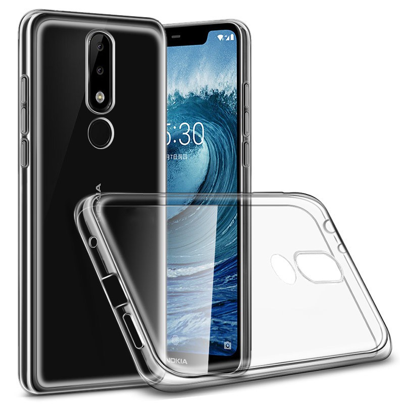 Ốp lưng dẻo Nokia 5.1 Plus / Nokia X5 Ultra Thin (mỏng 0.6mm, chống trầy xước, ôm sát máy, Trong suốt) - Hàng chính hãng