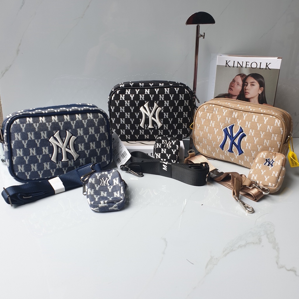 túi đeo chéo MLB dáng vuông hàng xuất dư size 23cm đủ màu