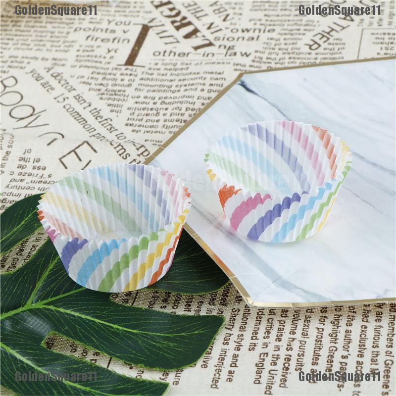 Set 100 CốC GiấY ĐựNg BáNh cupcake NhiềU MàU SắC