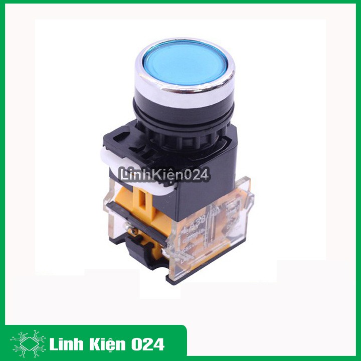 Nút Nhấn Đề Giữ Trạng Thái Không Đèn LA38 380V-10A 2 Tiếp Điểm Thường Mở