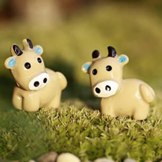 Bò Vui Vẻ Phụ Kiện Tiểu Cảnh, Chậu Cây, Bể Cá