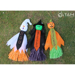 Con ma treo trang trí Halloween thủ công Cà vạt Lớn HLW-MT-05