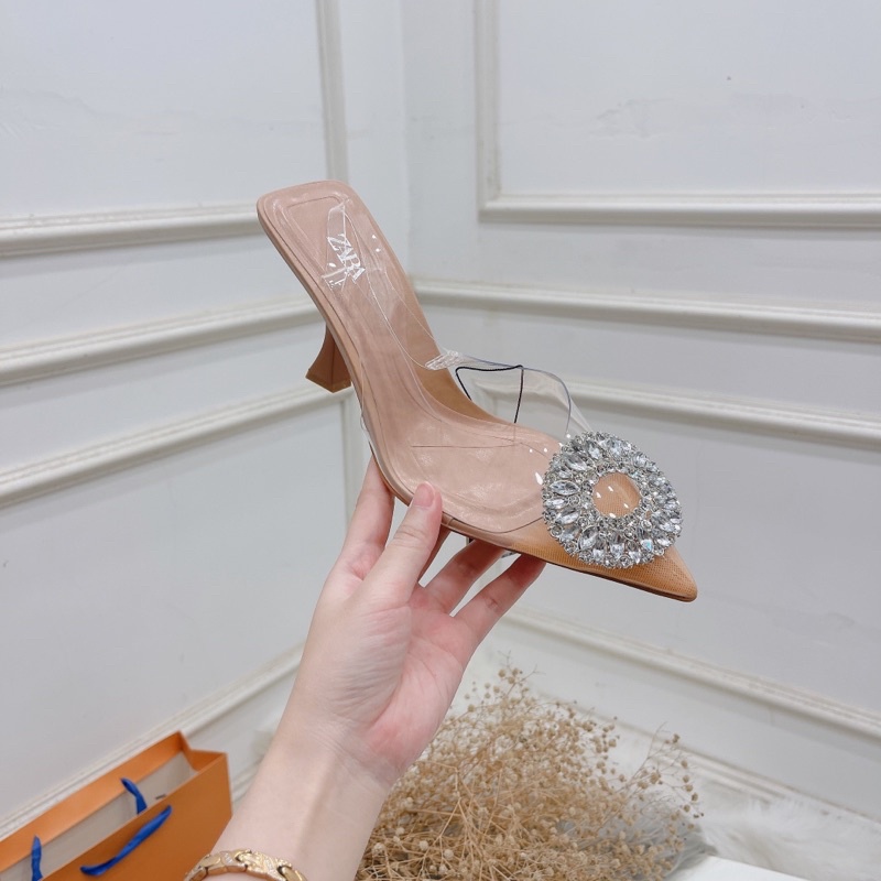 Sandal zara mica đá tròn