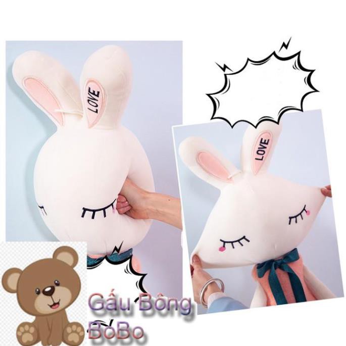 [BOBO] Gấu Bông Thỏ Love Nơ Cổ Cao 50cm - Hàng Nhập Khẩu [ DIABRAND ]