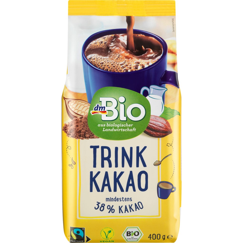 Bột Kakao uống liền hữu cơ Dmbio 400g