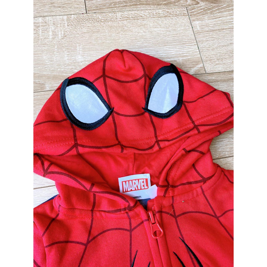 [Siêu phẩm] Aó khoác nỉ Spiderman đỏ ❤️ FREESHIP ❤️ [Siêu phẩm] Aó khoác nỉ Spiderman đỏ cho bé