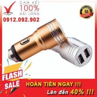 Tẩu sạc ô tô 2 cổng usb 2.1a