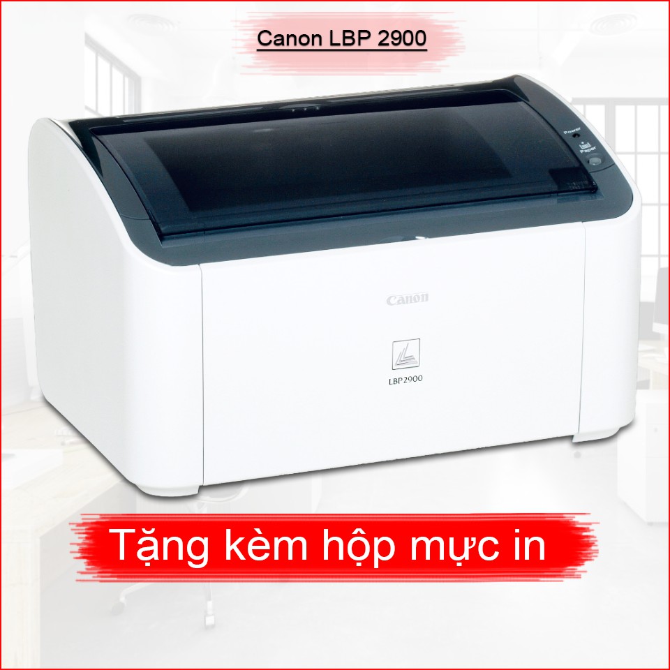 Máy in cũ Laser Đơn Năng Canon LBP 2900 - tặng kèm hộp mực, dây nguồn ,dây USB mới