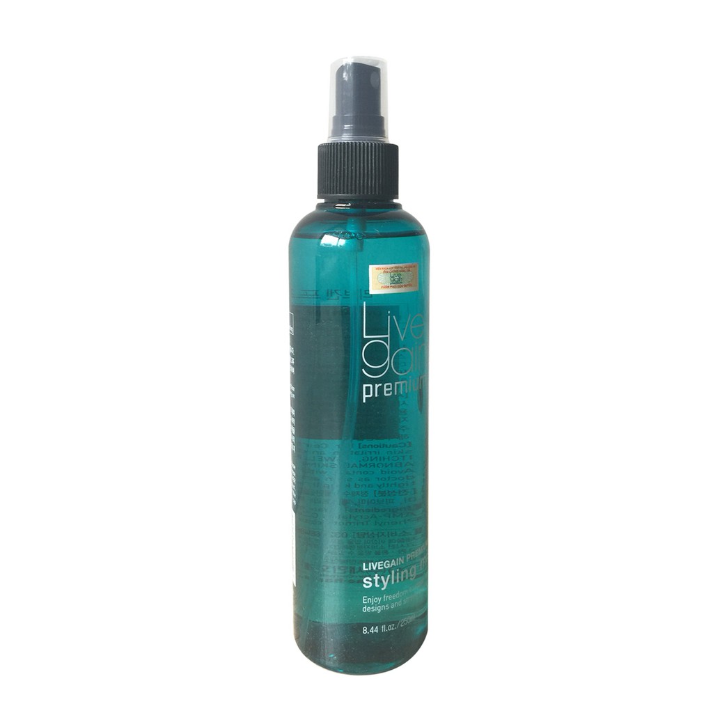 Keo xịt cứng Livegain Premium Styling Mist 250ml Hàn Quốc