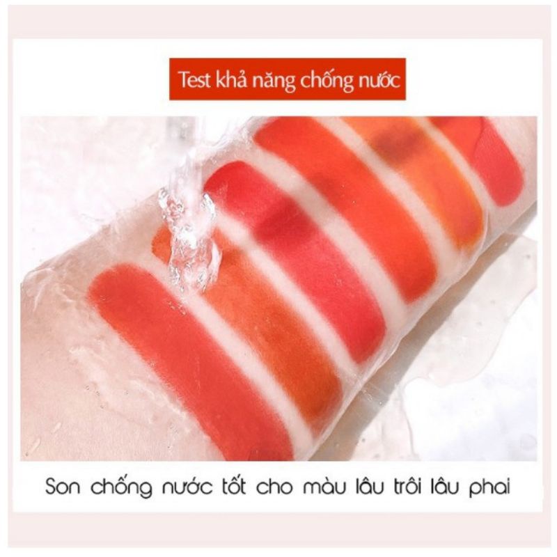 Son môi 6 màu AGAG Tông đỏ