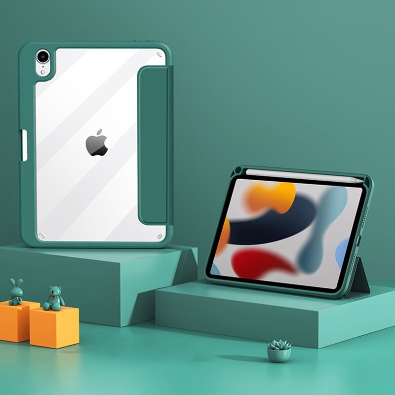 Bao Da Máy Tính Bảng Nắp Gập Từ Tính Có Ngăn Đựng Bút Cho iPad Air 5 2022 Pro 11 12.9 Air 3 2 1 10.2 9th 8th 7th Mini 6