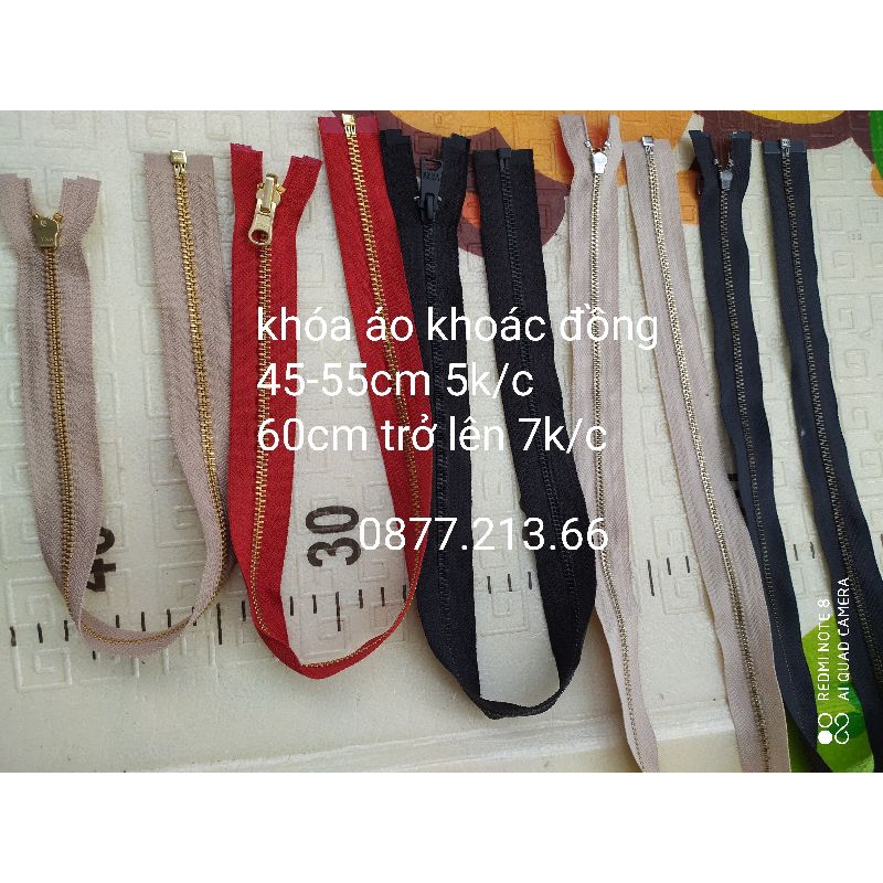 Khóa áo khoác đồng