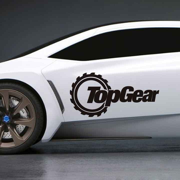 Sticker Nhãn Dán Trang Trí Xe Ô Tô Top Gear Thể Thao Cá Tính