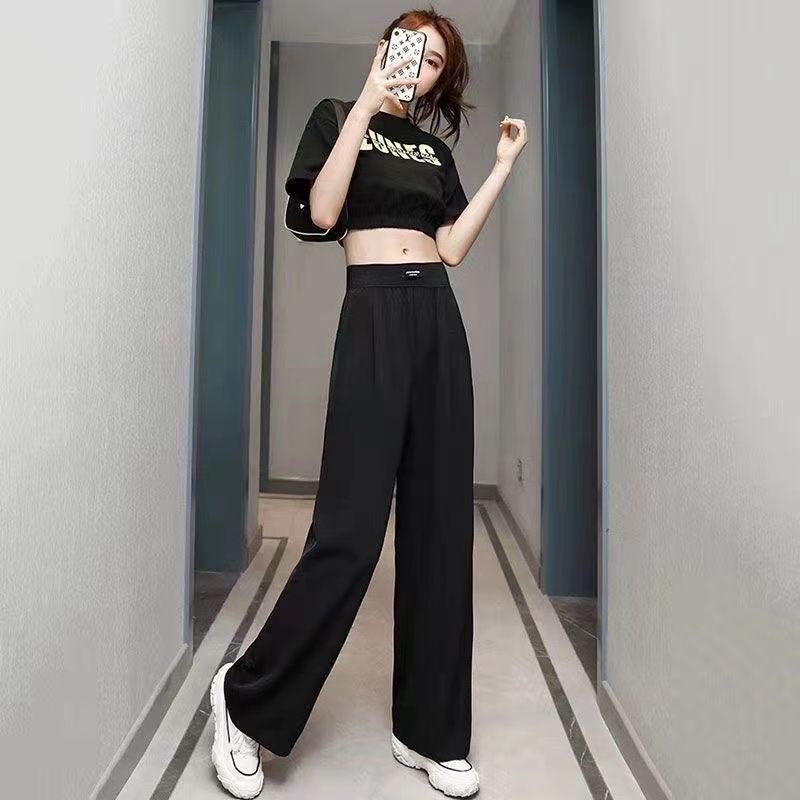 Quần Lụa Mỏng Ống Rộng Lưng Cao Cho Nữ quần tây nữ NZ-CK-12