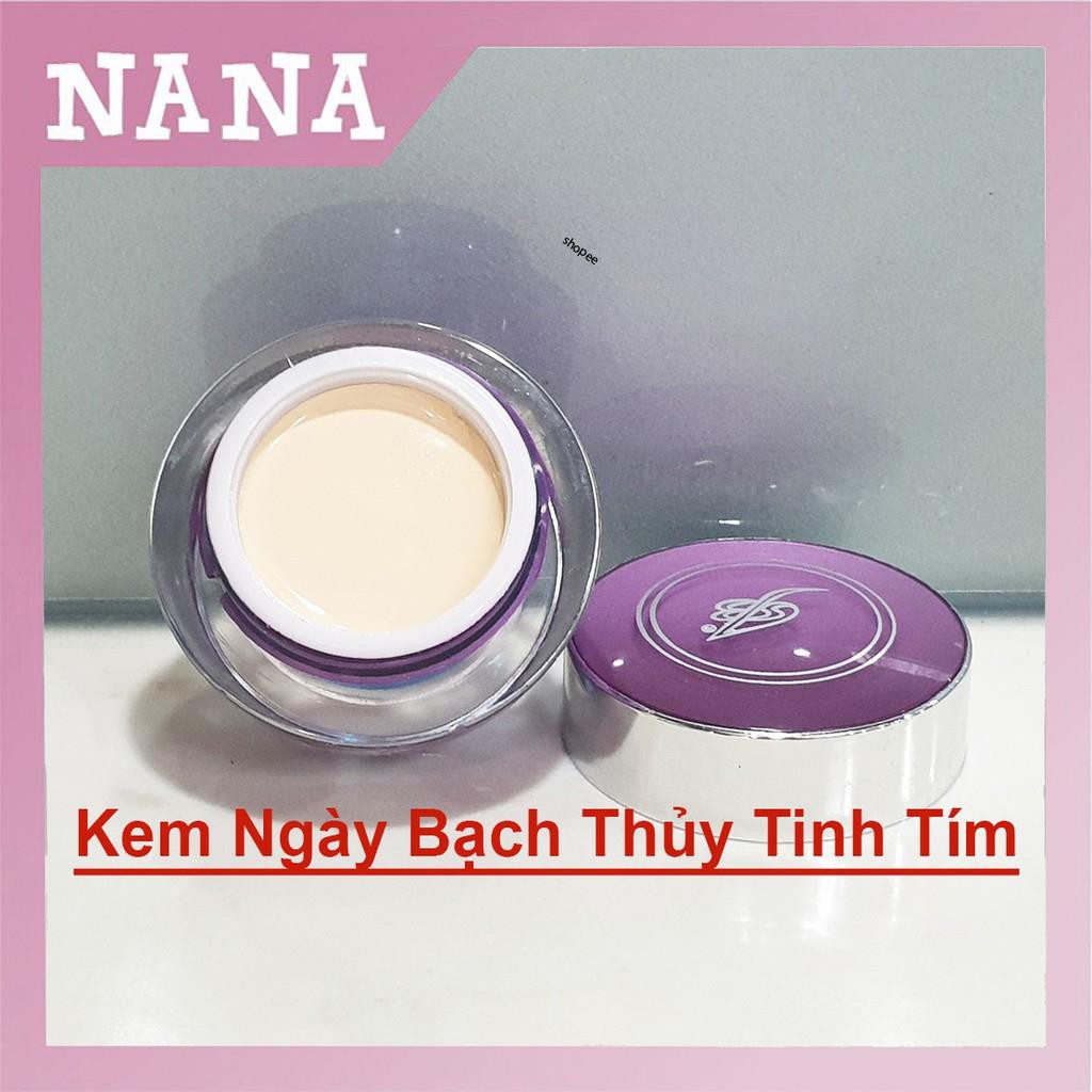 Kem ngày bạch thủy tinh tím, chống nắng và dưỡng ẩm bạch thủy tinh Shui Jing Bai, mỹ phẩm bạch thủy tinh