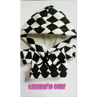 Hoodie ca rô doll 20 cm