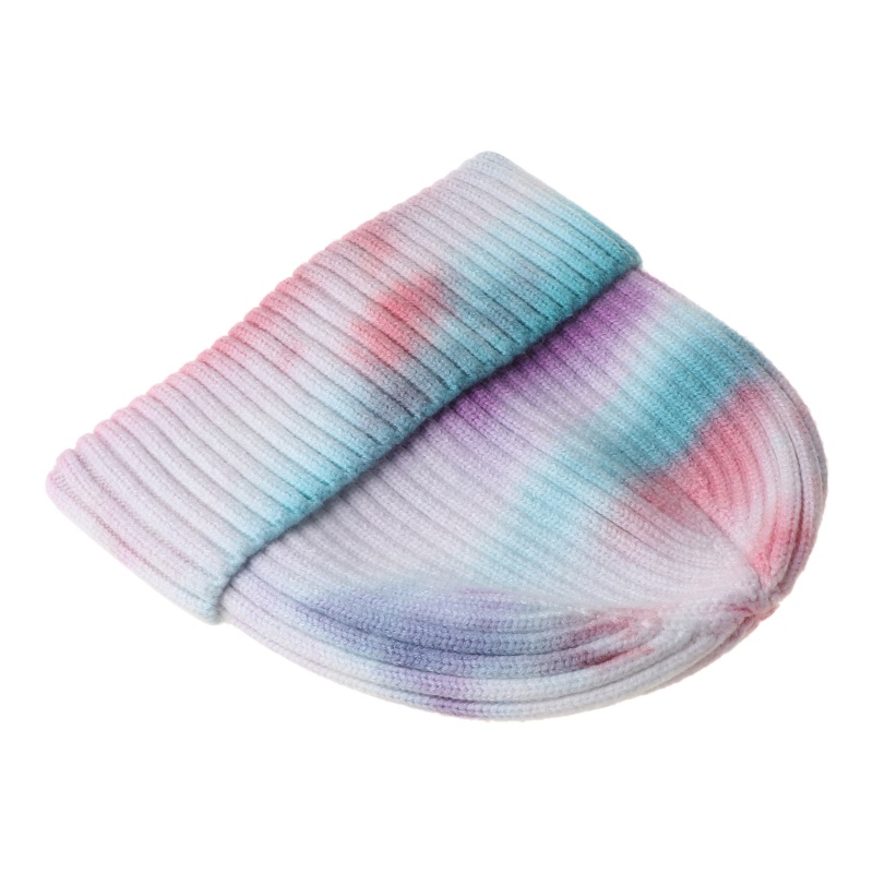 Mũ Beanie Dệt Kim Màu Gradient Thời Trang Mùa Đông Ấm Áp