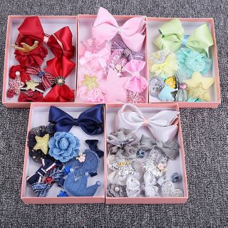 Combo set dây cột tóc nơ đầm đỏ set BBC