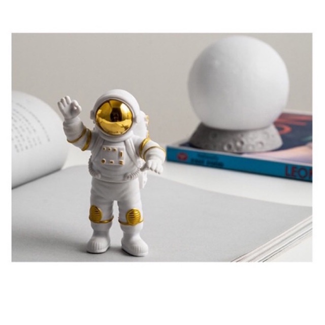 Set phi hành gia, mô hình astronaut du hành vũ trụ cao cấp trang trí bàn làm việc