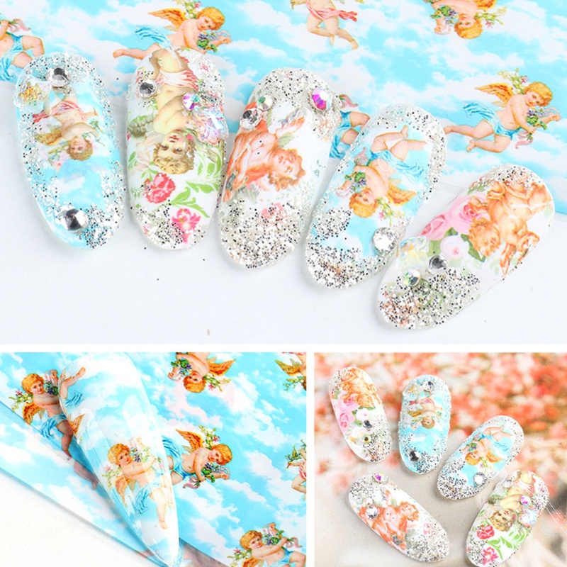 Hộp Giấy Foil Dán Móng Nghệ Thuật YOUYO Họa Tiết Thiên Thần