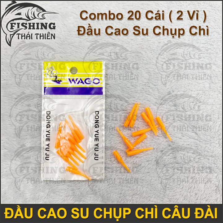 Combo 20 Cái  Đầu Cao Su Chụp Chì Câu Đơn, Đài Siêu Tiện Lợi