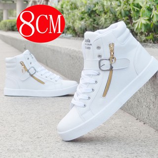 Giày thể thao cổ cao đế dày 5cm 8cm tăng chiều cao cá tính cho nam