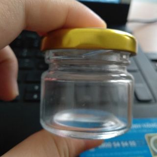 HŨ THỦY TINH TRÒN 30G - nắp nhôm vàng