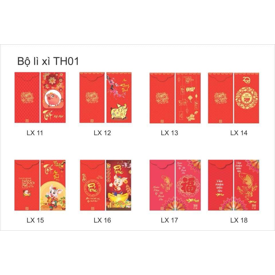 [SỈ IBOX] 50 bao tùy chọn LÌ XÌ tết 2019 Kỷ Hợi Đẹp - Độc -Lạ.