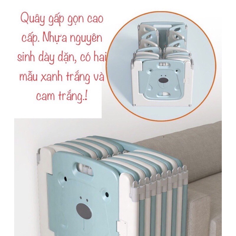 Quây thỏ gấp gọn tiện dụng cho bé