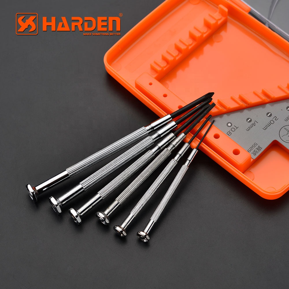 BỘ TÔ VÍT SỬA ĐIỆN THOẠI, LINH KIỆN ĐIỆN TỬ (HARDEN) - 6 CHI TIẾT - 550121 DC-TOOLS