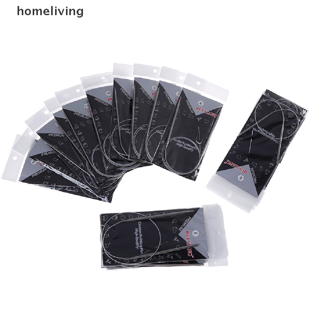 Bộ 11 Kim Đan Len Bằng Thép Không Gỉ Kích Thước 6-16 43 / 65 / 80cm