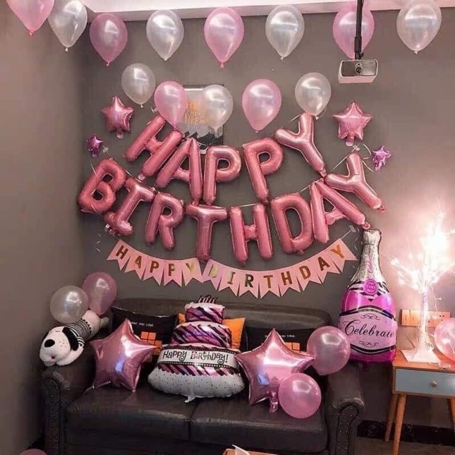 SET BÓNG TRANG TRÍ SINH NHẬT BÉ GÁI