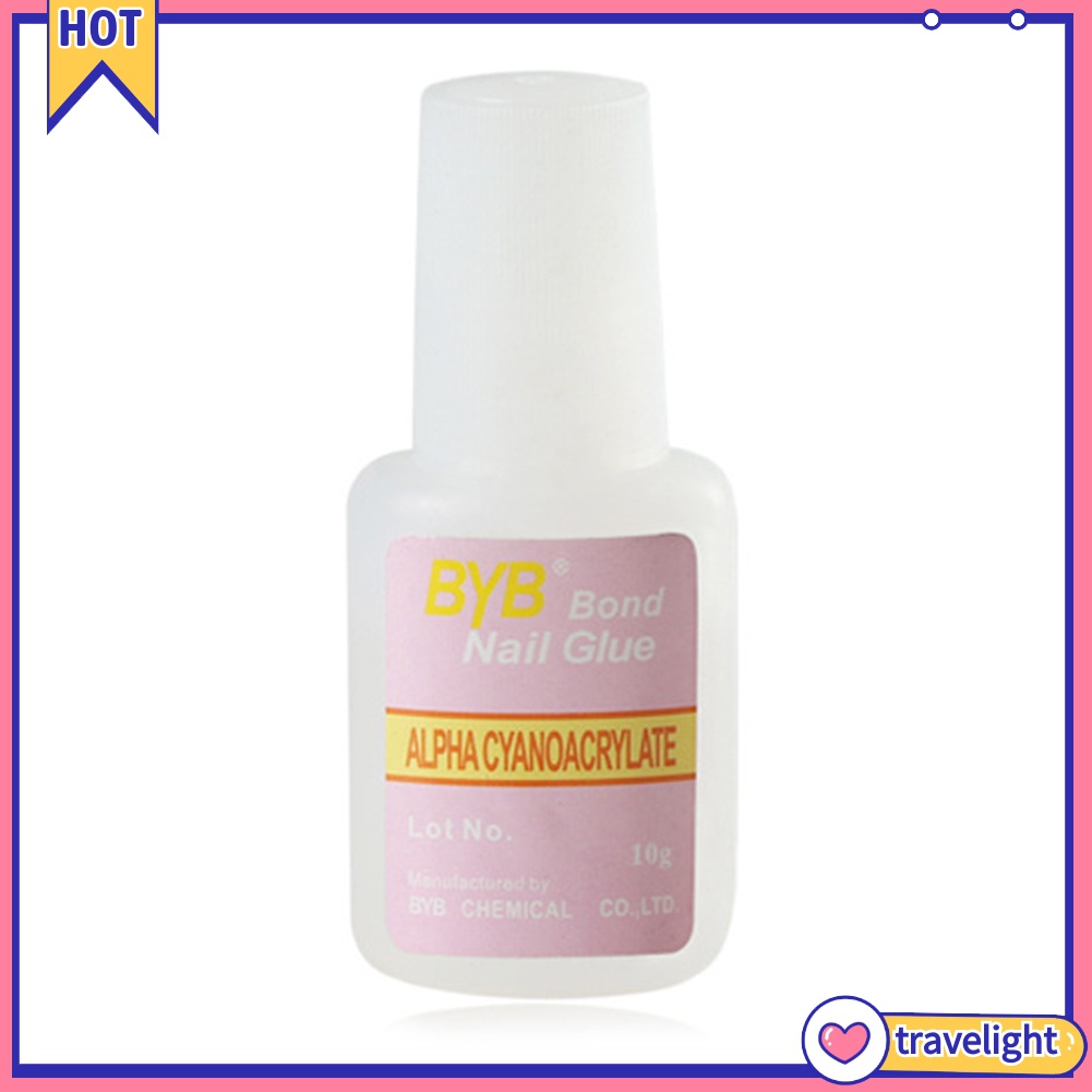 [Hàng mới về] Keo dán móng tay giả làm móng tay nghệ thuật tích hợp cọ 10g