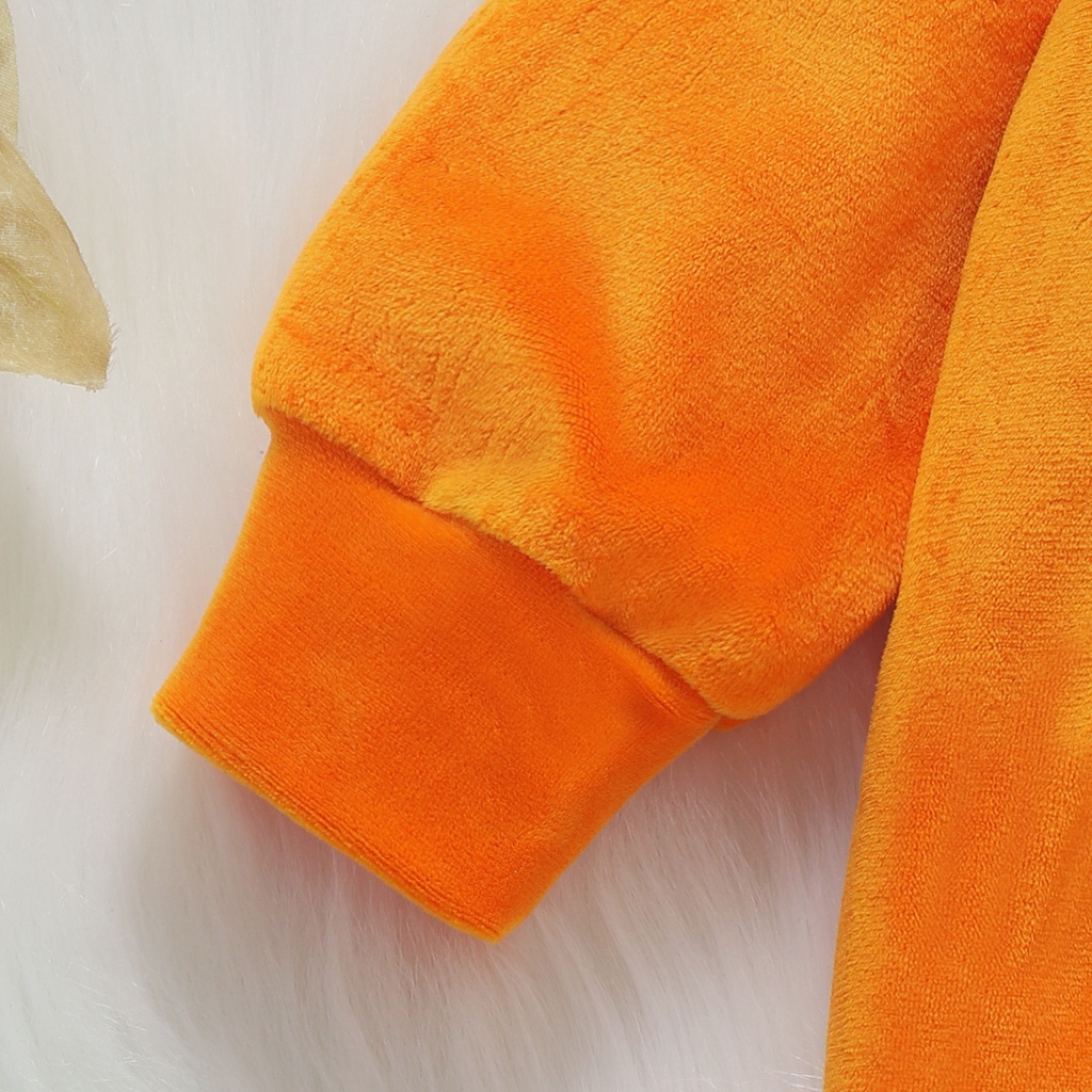 Bộ áo liền quần + mũ + vớ họa tiết bí ngô hóa trang Halloween cho bé sơ sinh